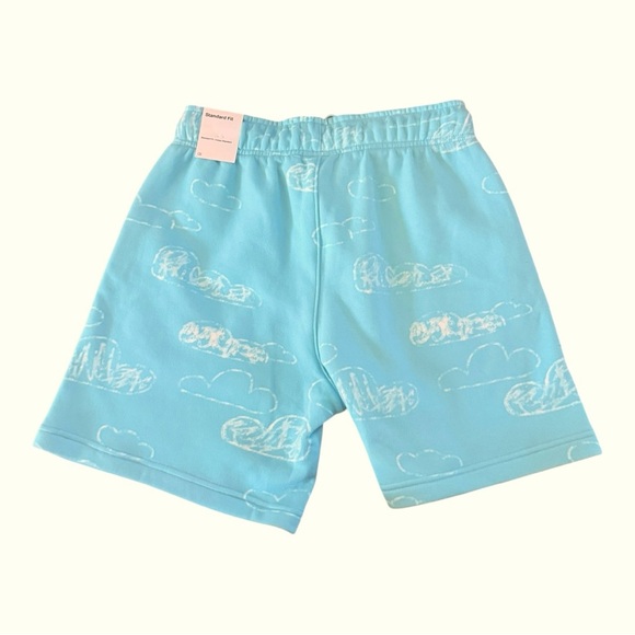JORDAN Artist Series By Duncan Parker Fleece Shorts Aqua Size S NEW - Picture 4 of 9